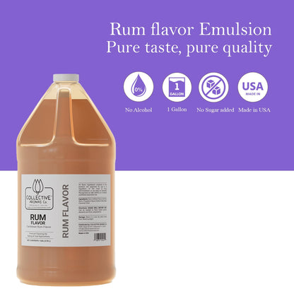 Caribbean Rum Flavoring Emulsion for Baking - 1 Gallon