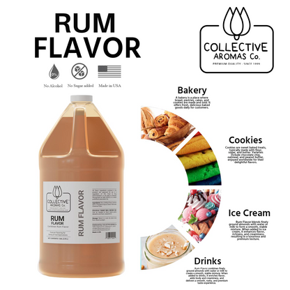 Caribbean Rum Flavoring Emulsion for Baking - 1 Gallon