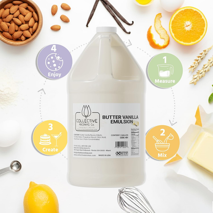 Butter Vanilla Emulsion for Baking – 1 Gallon