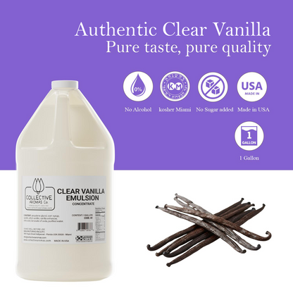 Clear Vanilla Emulsion for Baking – 1 Gallon